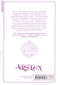 Backcover The Heroic Legend of Arslan 1