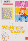 Backcover We never learn 6