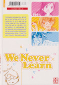 Backcover We never learn 9