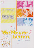 Backcover We never learn 1