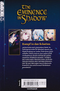 Backcover The Eminence in Shadow 1