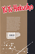 Backcover Yu Yu Hakusho 12