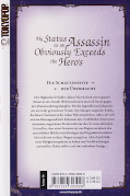 Backcover My Status as an Assassin obviously exceeds the Hero’s 2
