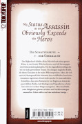 Backcover My Status as an Assassin obviously exceeds the Hero&rsquo;s 6
