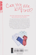 Backcover Can you kiss me first? 1