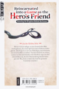 Backcover Reincarnated into a Game as the Hero’s Friend 1